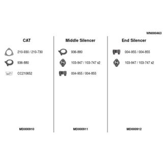 Išmetimo sistema FA1 WN000463