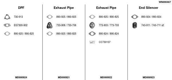Išmetimo sistema FA1 WN000467