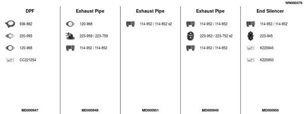 Išmetimo sistema FA1 WN000476