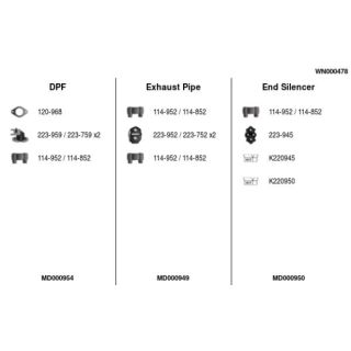 Išmetimo sistema FA1 WN000478