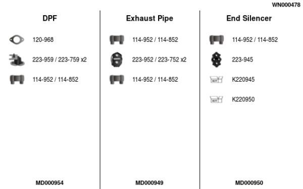 Išmetimo sistema FA1 WN000478