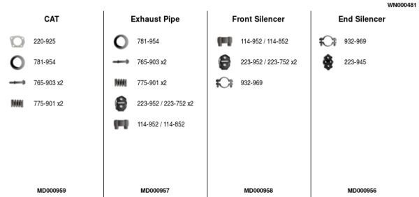 Išmetimo sistema FA1 WN000481