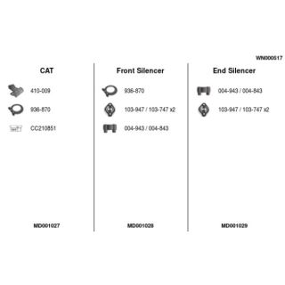 Išmetimo sistema FA1 WN000517