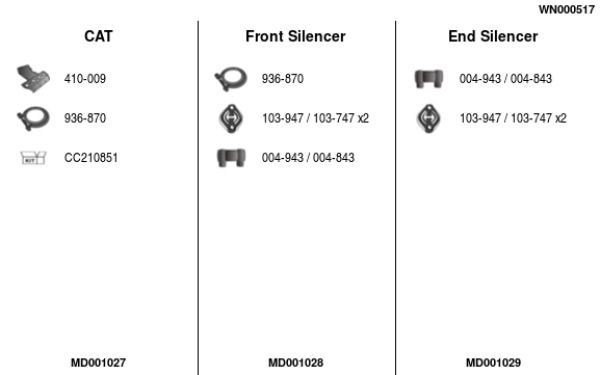 Išmetimo sistema FA1 WN000517