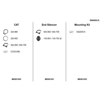 Išmetimo sistema FA1 WN000518