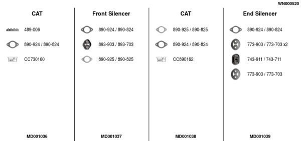 Išmetimo sistema FA1 WN000520