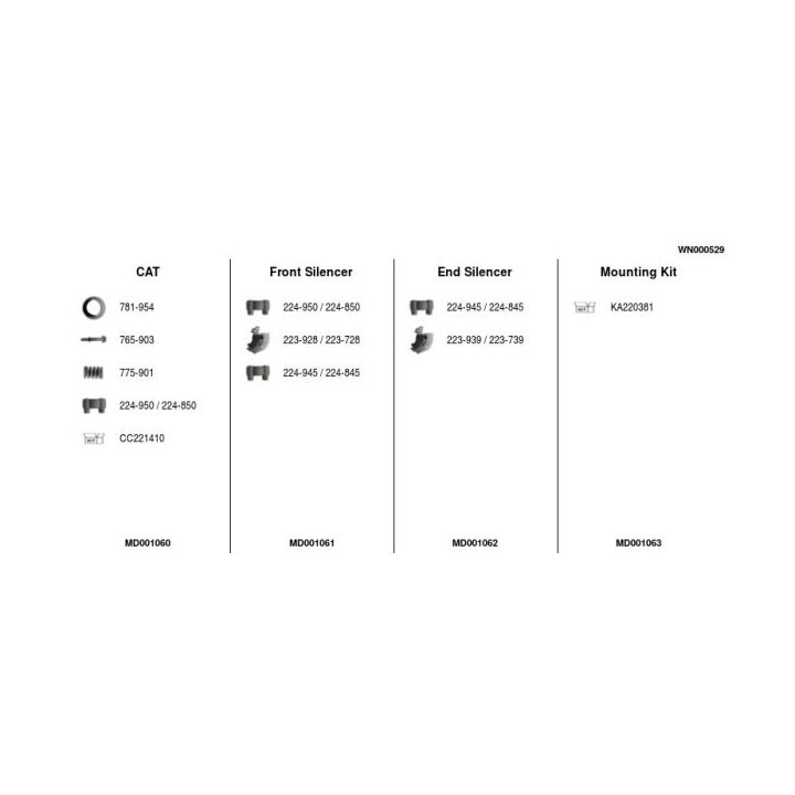 Išmetimo sistema FA1 WN000529