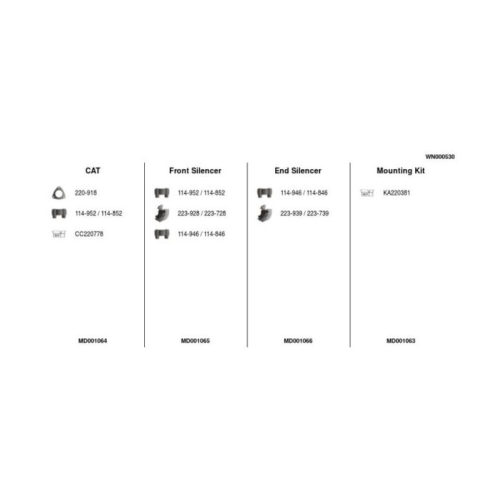 Išmetimo sistema FA1 WN000530