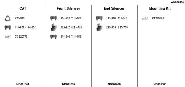 Išmetimo sistema FA1 WN000530