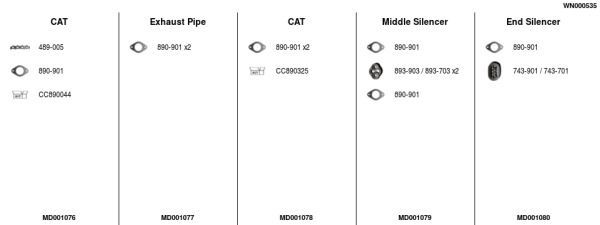 Išmetimo sistema FA1 WN000535