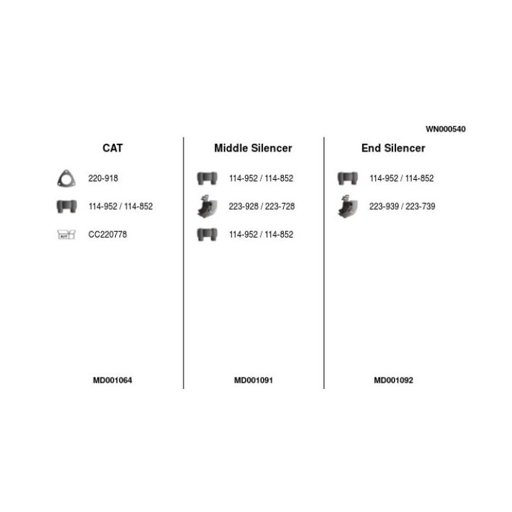 Išmetimo sistema FA1 WN000540