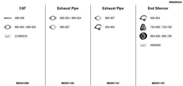Išmetimo sistema FA1 WN000544