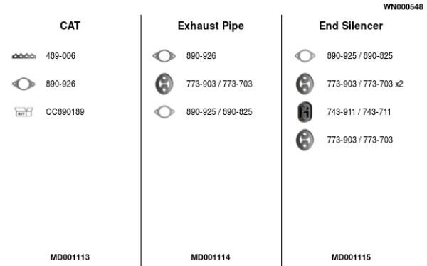 Išmetimo sistema FA1 WN000548
