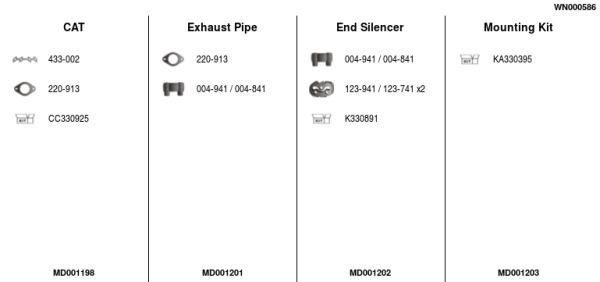 Išmetimo sistema FA1 WN000586