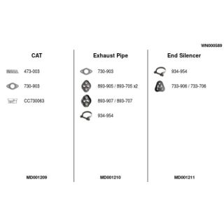 Išmetimo sistema FA1 WN000589