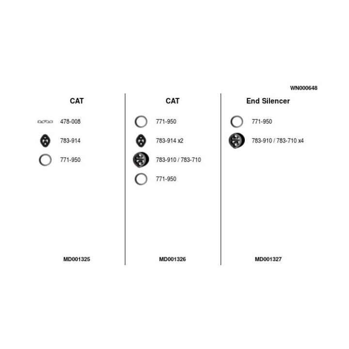 Išmetimo sistema FA1 WN000648