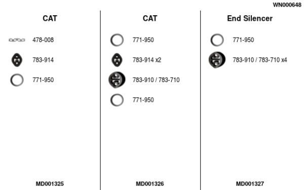 Išmetimo sistema FA1 WN000648