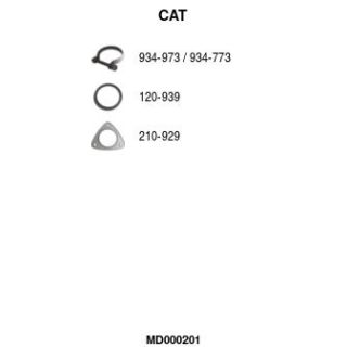 Katalizatoriaus keitiklis FA1 MD000201