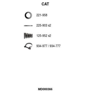 Katalizatoriaus keitiklis FA1 MD000366