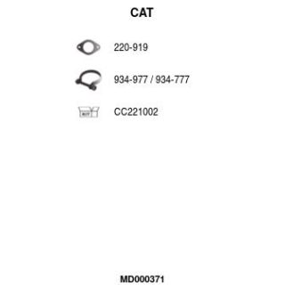 Katalizatoriaus keitiklis FA1 MD000371