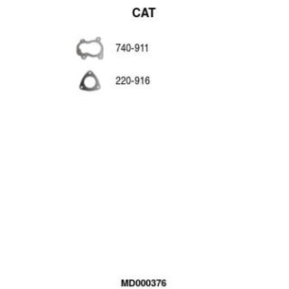 Katalizatoriaus keitiklis FA1 MD000376