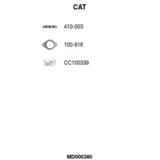 Katalizatoriaus keitiklis FA1 MD000380