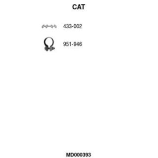 Katalizatoriaus keitiklis FA1 MD000393