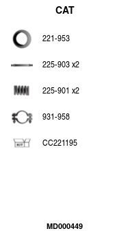 Katalizatoriaus keitiklis FA1 MD000449