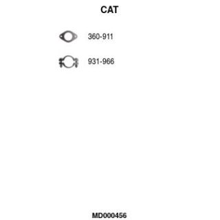 Katalizatoriaus keitiklis FA1 MD000456