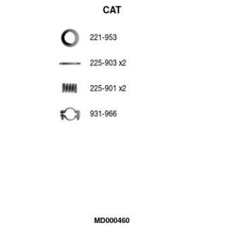 Katalizatoriaus keitiklis FA1 MD000460