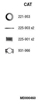 Katalizatoriaus keitiklis FA1 MD000460