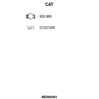 Katalizatoriaus keitiklis FA1 MD000461