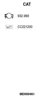 Katalizatoriaus keitiklis FA1 MD000461