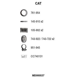 Katalizatoriaus keitiklis FA1 MD000537