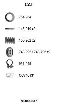 Katalizatoriaus keitiklis FA1 MD000537