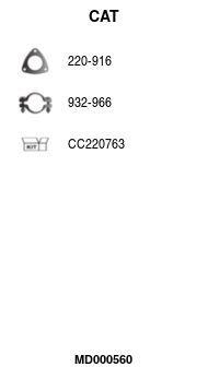 Katalizatoriaus keitiklis FA1 MD000560