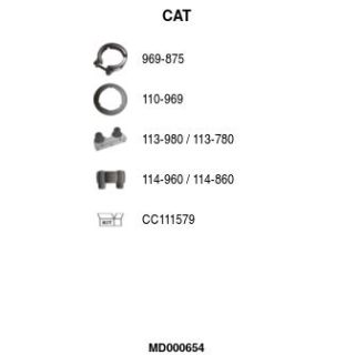 Katalizatoriaus keitiklis FA1 MD000654