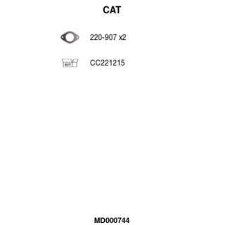 Katalizatoriaus keitiklis FA1 MD000744