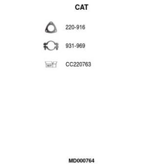 Katalizatoriaus keitiklis FA1 MD000764