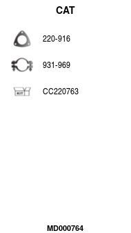 Katalizatoriaus keitiklis FA1 MD000764