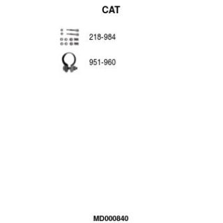 Katalizatoriaus keitiklis FA1 MD000840