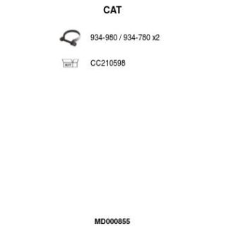 Katalizatoriaus keitiklis FA1 MD000855