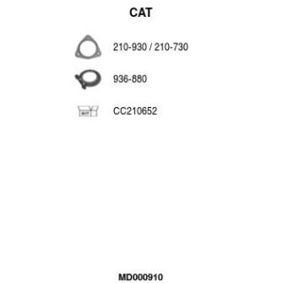 Katalizatoriaus keitiklis FA1 MD000910