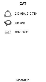 Katalizatoriaus keitiklis FA1 MD000910