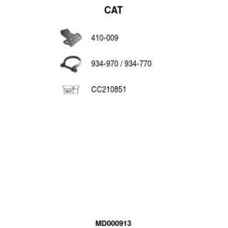 Katalizatoriaus keitiklis FA1 MD000913