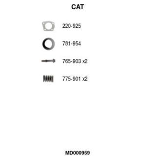 Katalizatoriaus keitiklis FA1 MD000959