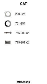 Katalizatoriaus keitiklis FA1 MD000959