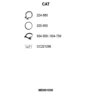 Katalizatoriaus keitiklis FA1 MD001030