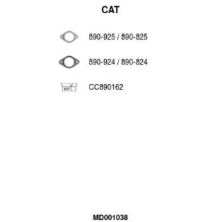 Katalizatoriaus keitiklis FA1 MD001038