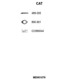 Katalizatoriaus keitiklis FA1 MD001076